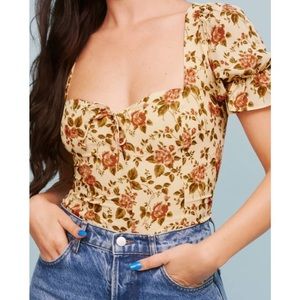 REFORMATION Delevan Top Varenna Size 0
